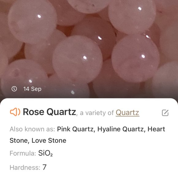 Natural Pink Rose Quartz Stackable Necklace, Genuine Gemstone + Bronze Chain - Picture 9 of 10